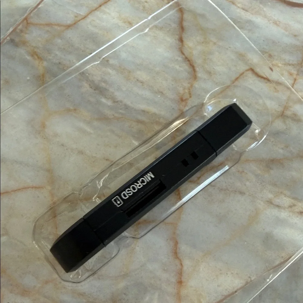 OTG USB Multi-Function Card Reader Writer for‎ PC and Android Micro USB Black